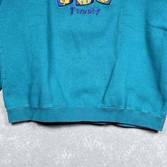 Vintage Looney Tunes Sweatshirt Womens Medium Warner Bros Tweety Bird 1996 - Picture 5 of 10